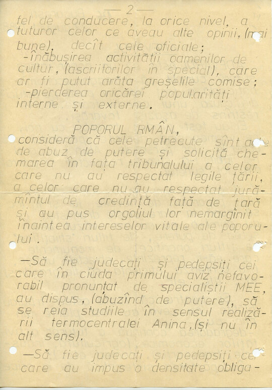 23 august 1988. A patra scrisoare trimisă de Constantin Geangu pe adresa Comitetului Central al Partidului Comunist Român