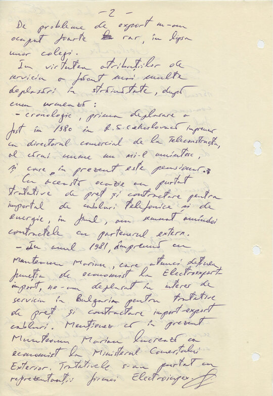 12/13 noiembrie 1989. A doua declarație scrisă în anchetă de către Constantin Geangu