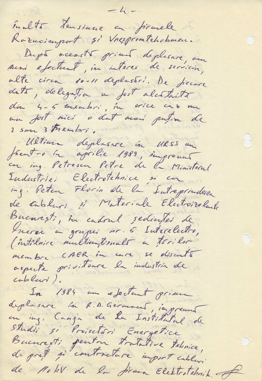 12/13 noiembrie 1989. A doua declarație scrisă în anchetă de către Constantin Geangu
