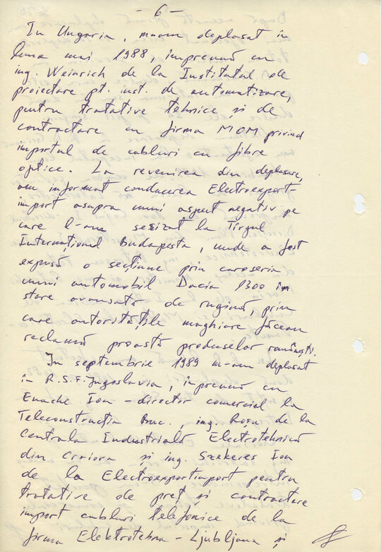12/13 noiembrie 1989. A doua declarație scrisă în anchetă de către Constantin Geangu