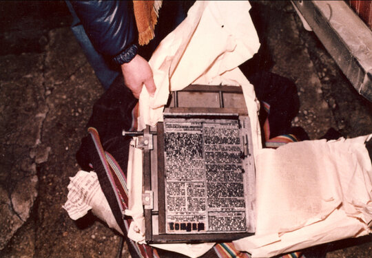 Fotografii realizate cu prilejul flagrantului 25.01.1989